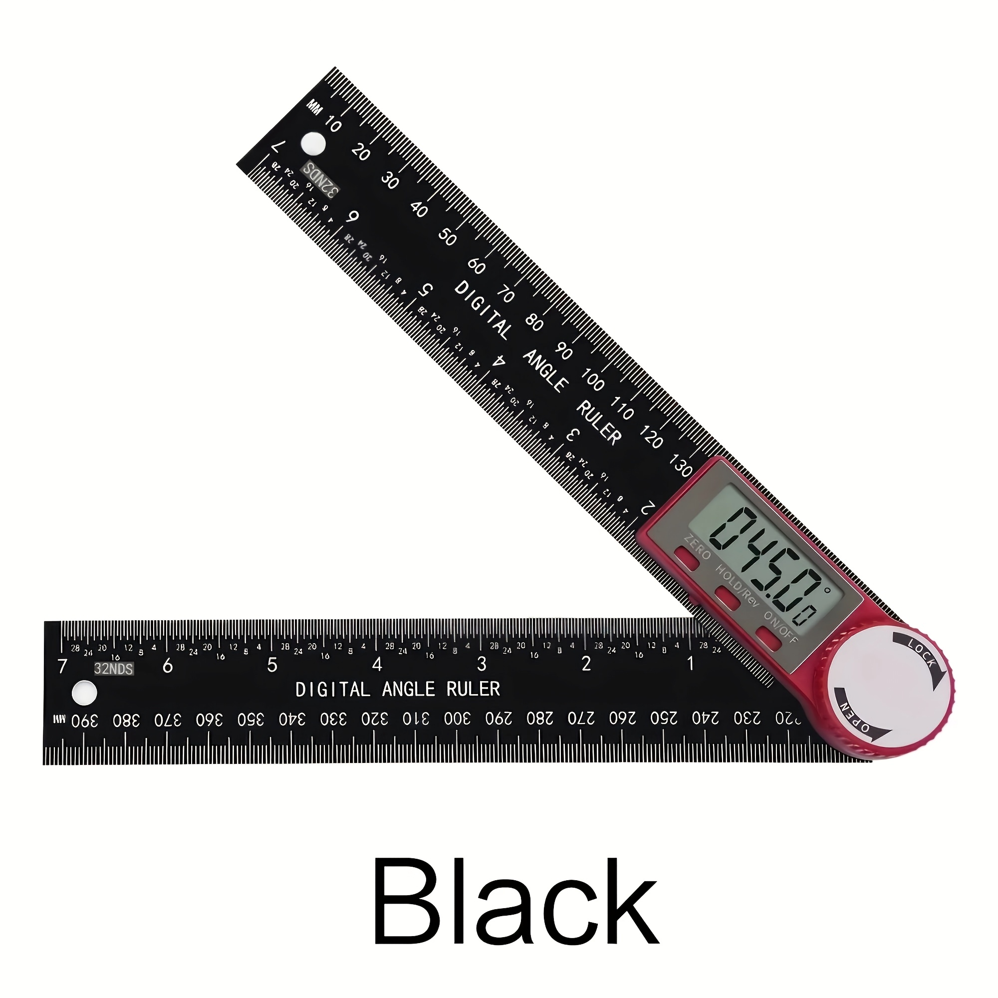 0-200mm 8'' Digital Meter Angle Inclinometer Angle Digital Ruler Electronic Goniometer Protractor Angle Finder Measuring Tool