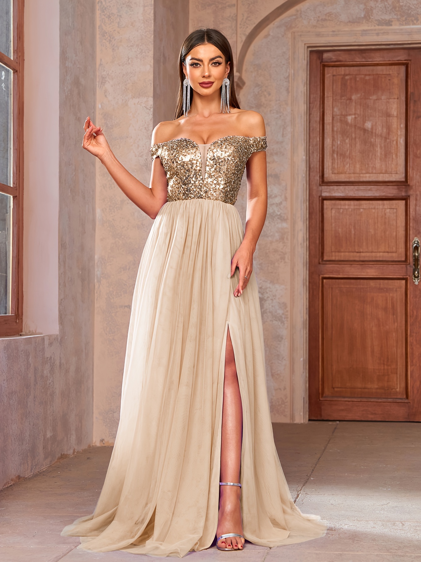 plus size mother of the bride dress Cicinia Dark Navy With Sleeves Lon Sexy Strapless Sweetheart Lace COLOR:As Photo(CHAMPAGNE) yellow silk dress M RICHARDS and discover