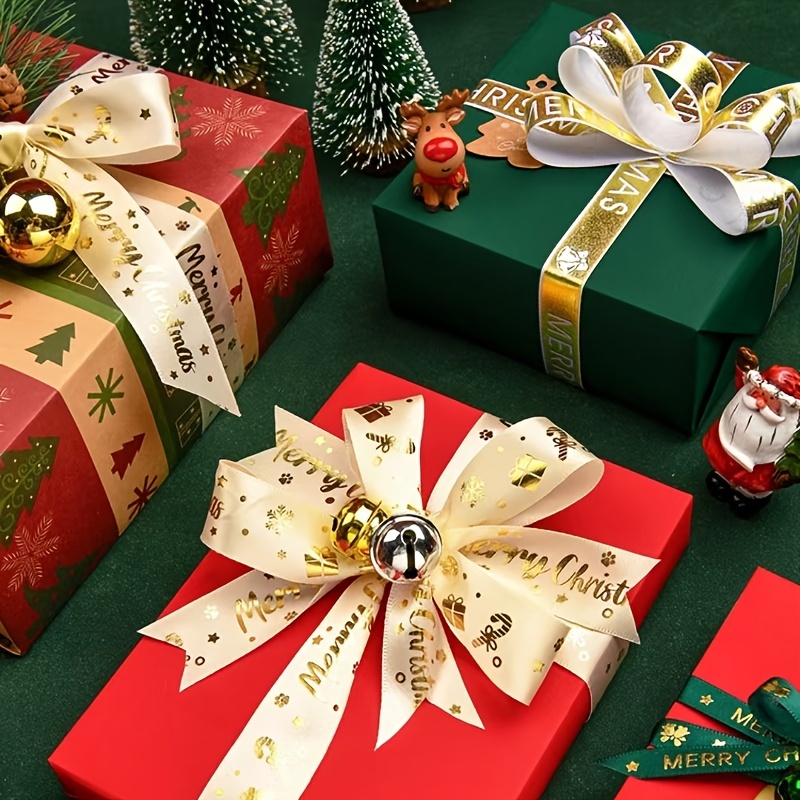 New Christmas Ribbon For Gift Wrapping, Cake Decoration, And Flower Gift Boxes
