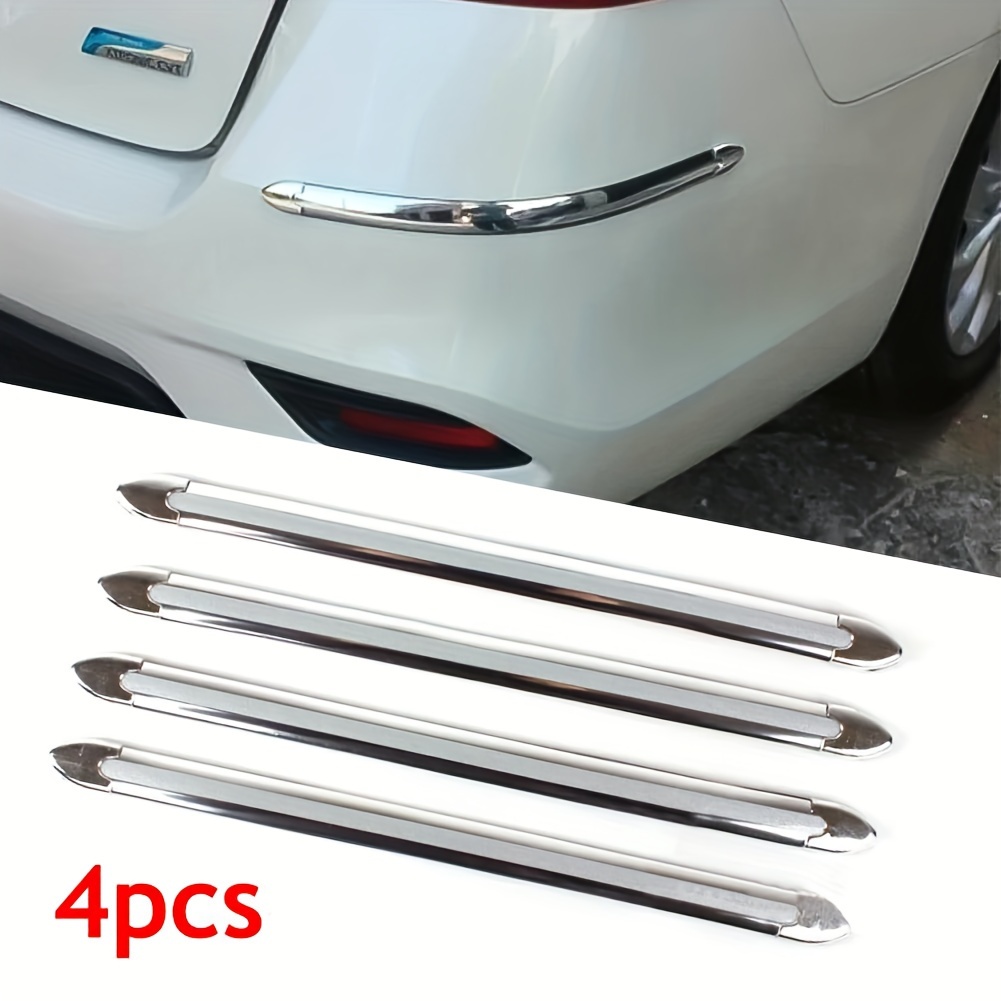 

Set Of 4 Car Bumper Edge Guards To Protect Against Collisions And Scratches, Enhancing The Appearance Of The Bumper, A Stylish Car Accessory.