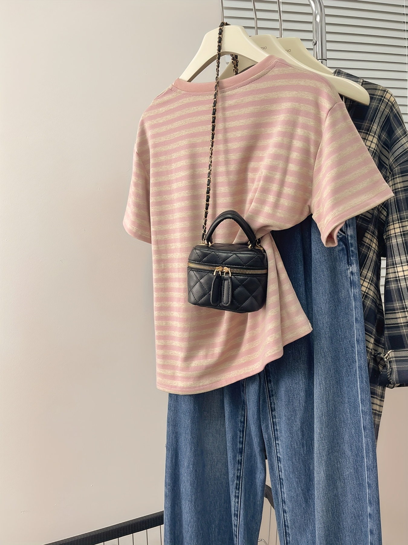 Maglia A Righe Bianca E Rossa Donna