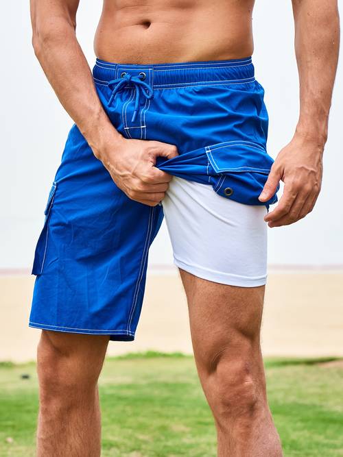 mens quick dry swim trunks fashion beach shorts