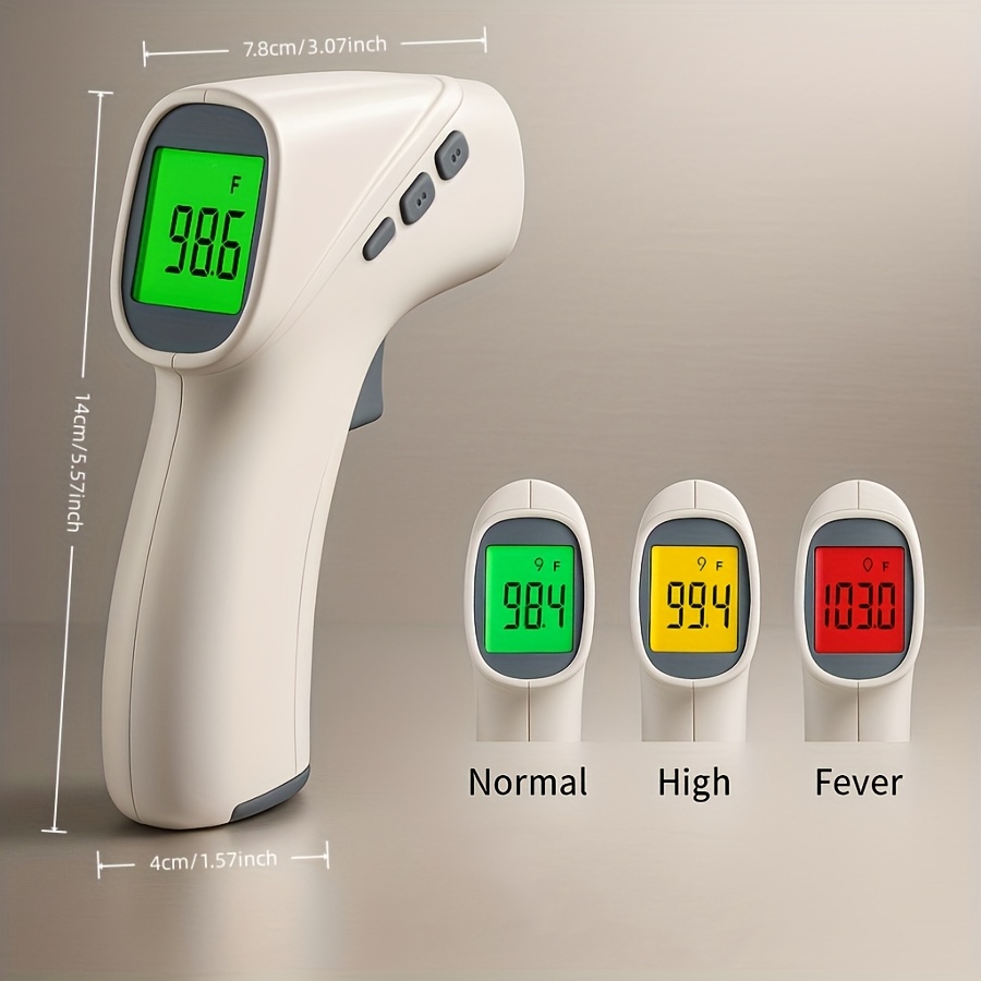 KINGCLINIC Non-Contact Forehead Thermometer - Digital/ Display Thermometer with Windproof, Ultra-Accurate 1° precision for & Use, Non-Invasive for s & (Battery, Compatible with - Image 4