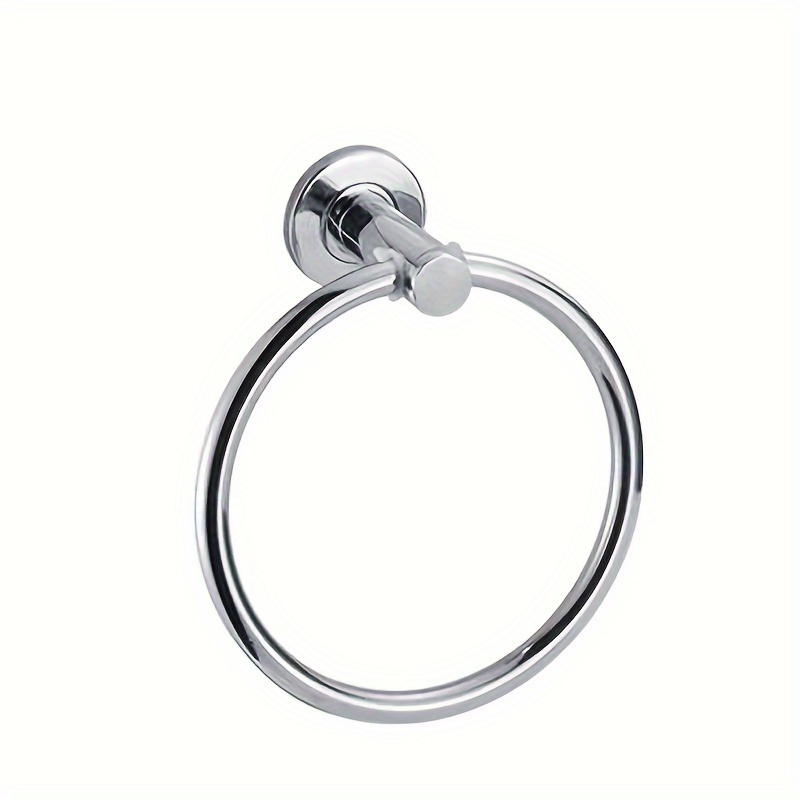 Sleek Stainless Steel Towel Ring - Rust-proof, Wall-mounted Circular Holder For , Modern With Secure Mounting Bracket, Towel Holder For Bathroom