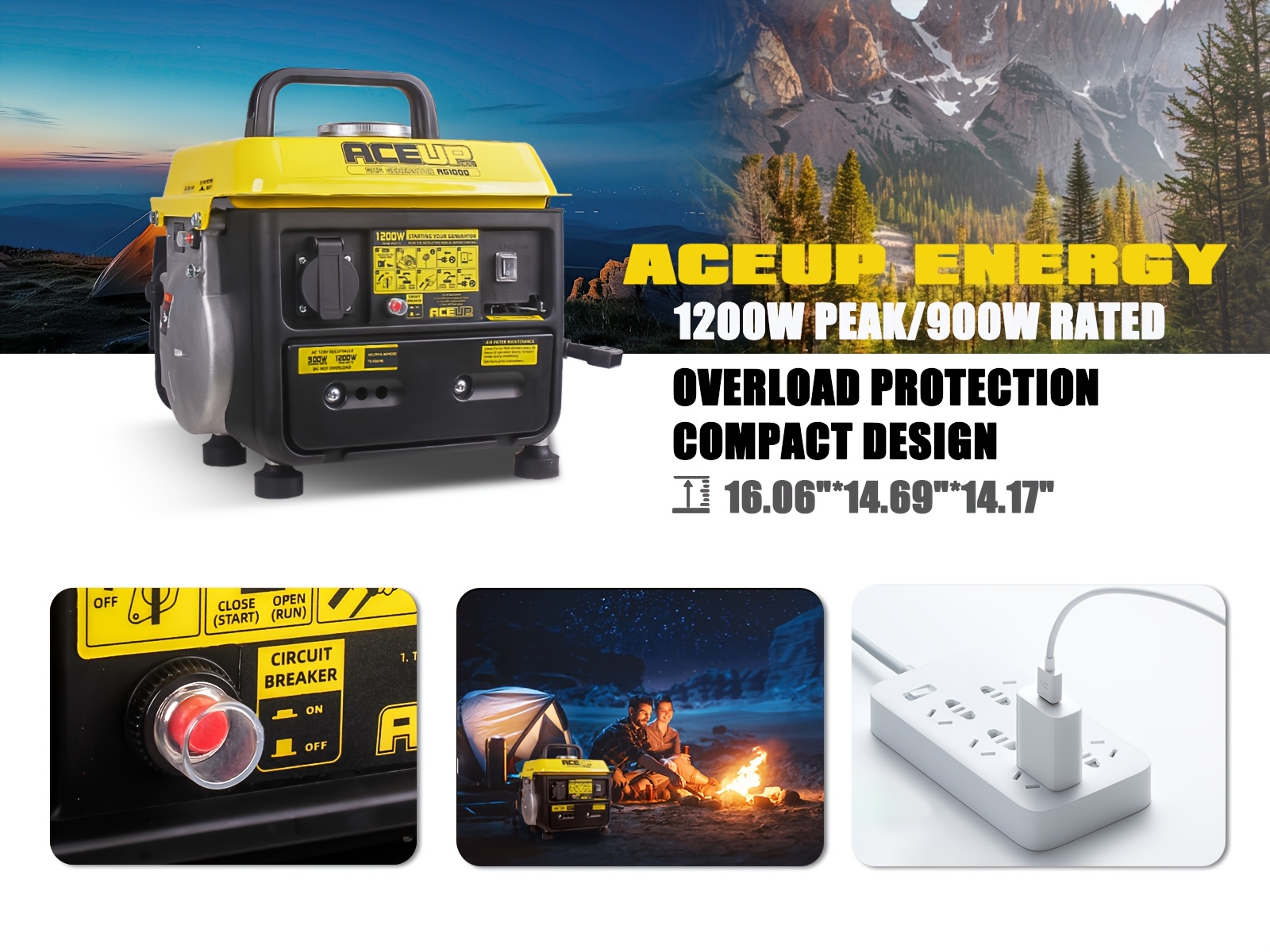 1200w portable gas generator lightweight and easy to carry for outdoor camping ideal for home backup   with epa and carb   Product details 1