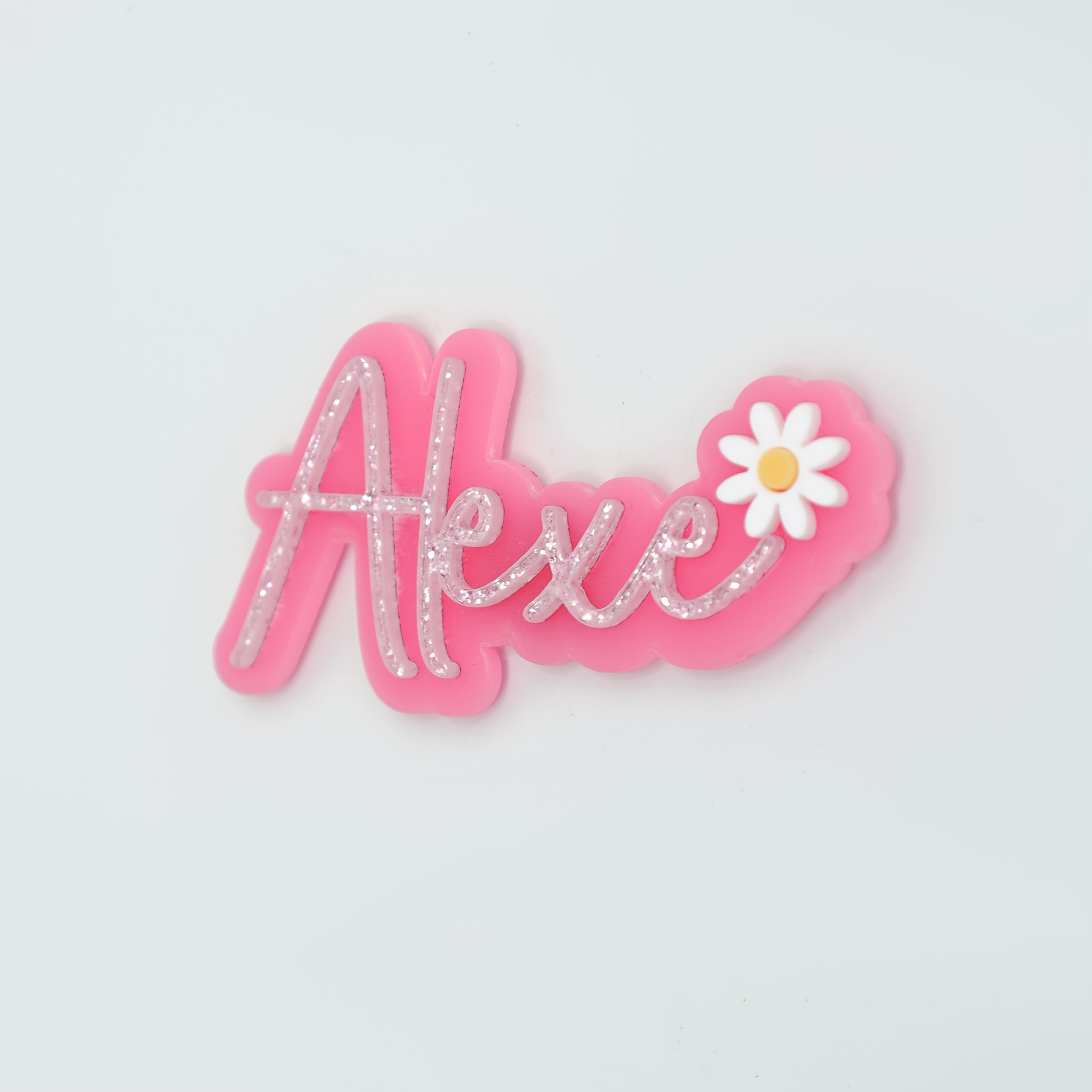 TEMU Personalized Custom Acrylic Name Flower Fridge Magnet Student Cabinet Magnetic Sticker