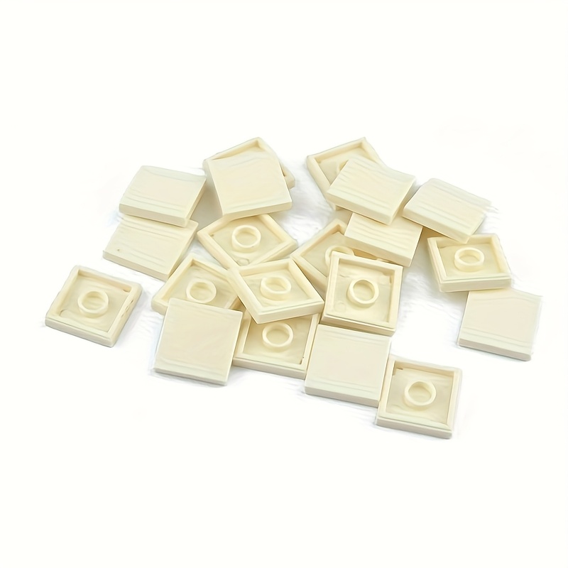 80pcs 2x2 Flat Brick Building Blocks - Compatible with MOC 3068