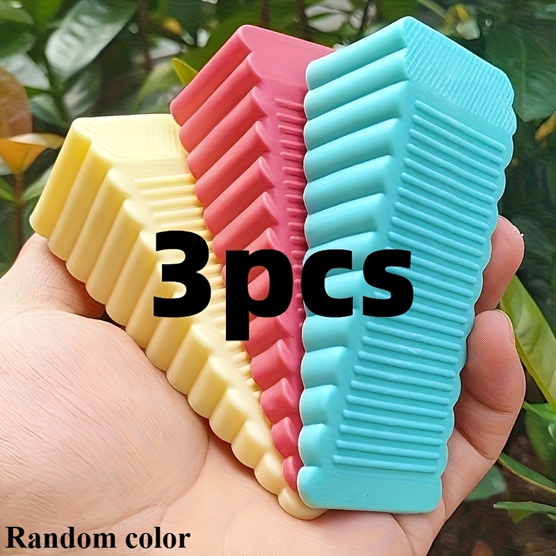 3pcs random color windproof   non perforated creative   household safety door wedge anti   door card