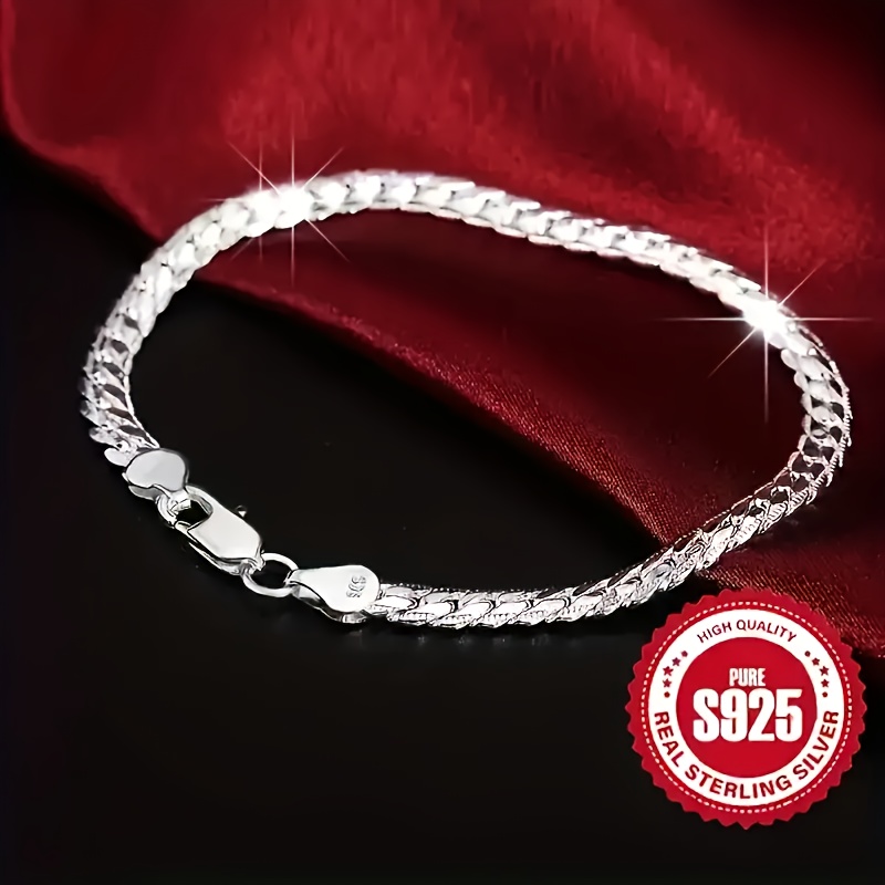 2pc 925 Silver Braided Bracelets, Bohemian Style