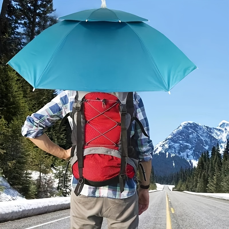

Outdoor Umbrella Hat For Rain And Uv Protection While Fishing