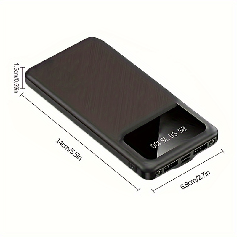 20000mAh Portable Power Bank with LED Display & Dual Output