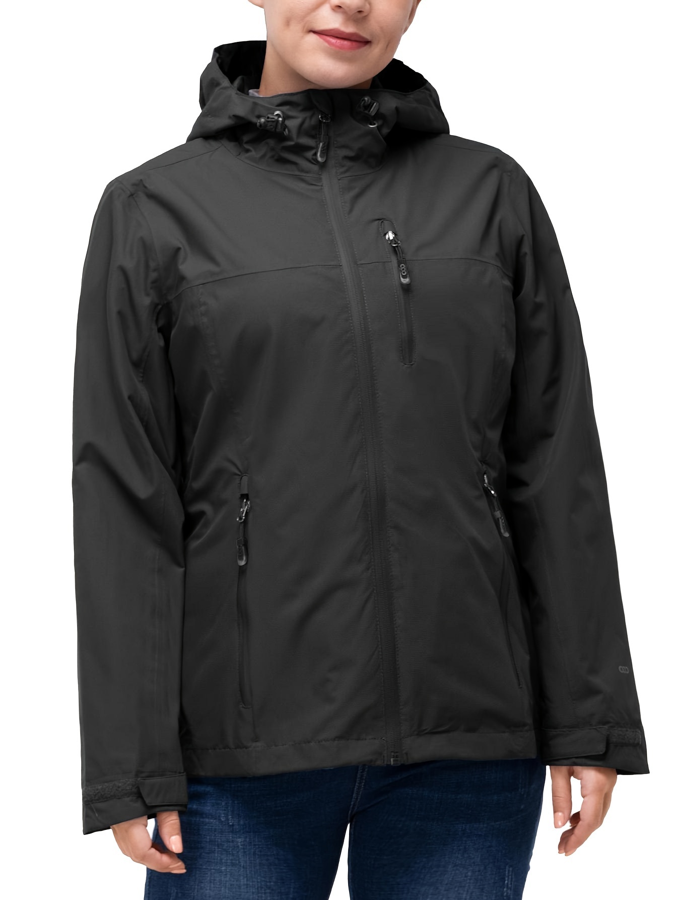 Plus size windbreaker with hood best sale