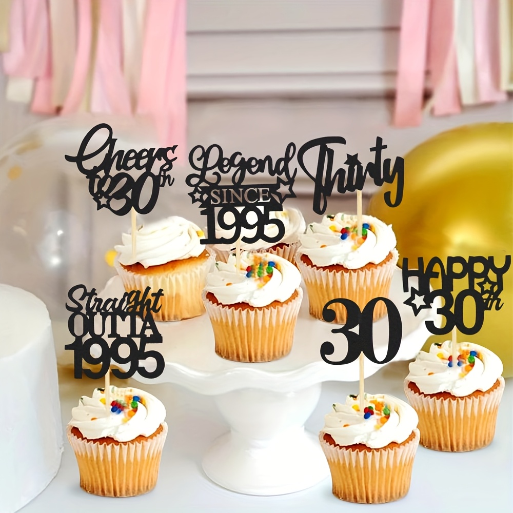 Decorazione per Torta da Hockey, Decorazione per Torte, Cupcake a Tema Sportivo Bastoncini Torta Compleanno Decorazione per Forniture per Decorazioni di Compleanno per Feste