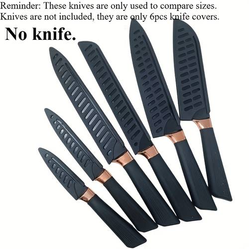 6pcs knife sheath suitable for home kitchen restaurant outdoor knife protection knives not included