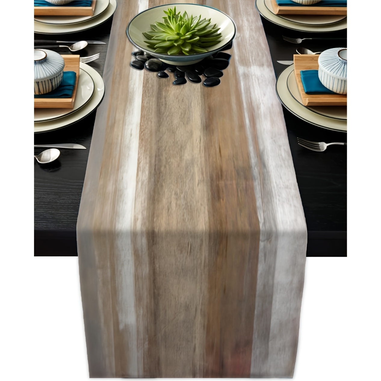 Brown Grey Table Runners Modern Art Farmhouse Table Runners Dresser Scarves Rustic Style For Party Kitchen Dining Table Coffee Holiday Party Decor