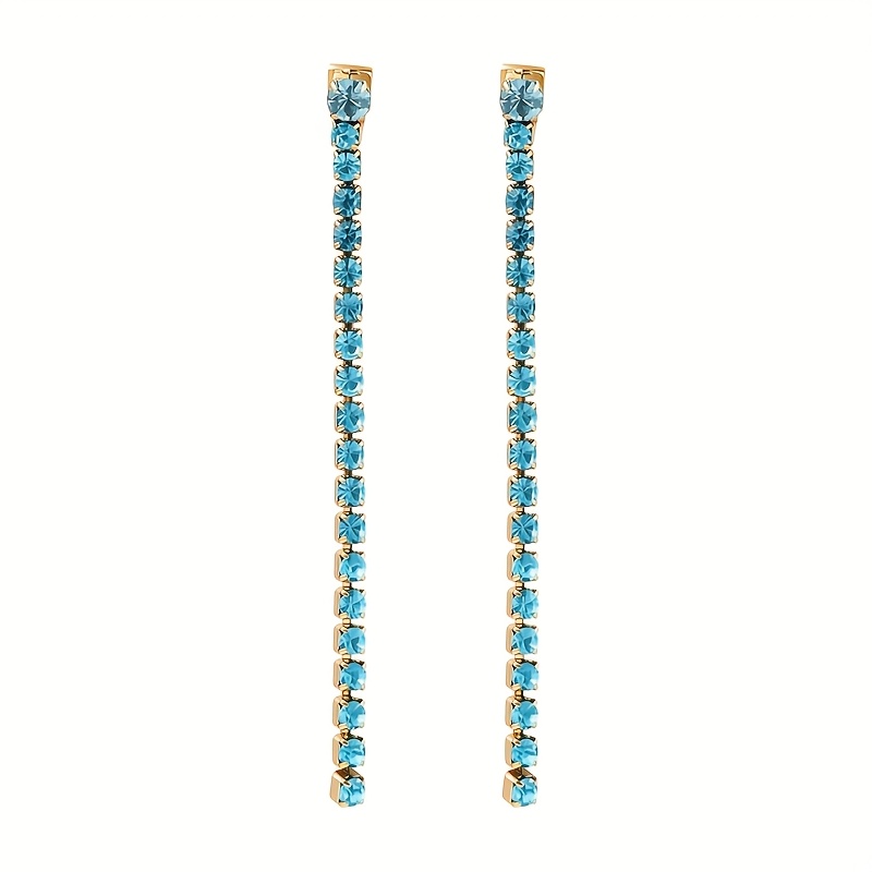 Women's Gorgeous Stainless Steel Colored Round Zirconia Earrings