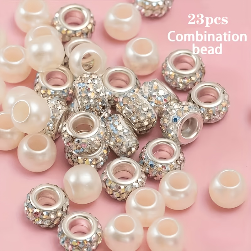 TEMU 23pcs Shoelace Decoration Metal, Diamond And Pearl Decoration Shoelace , Decoration Compatible With Sports Shoes And Casual Shoe And Boot