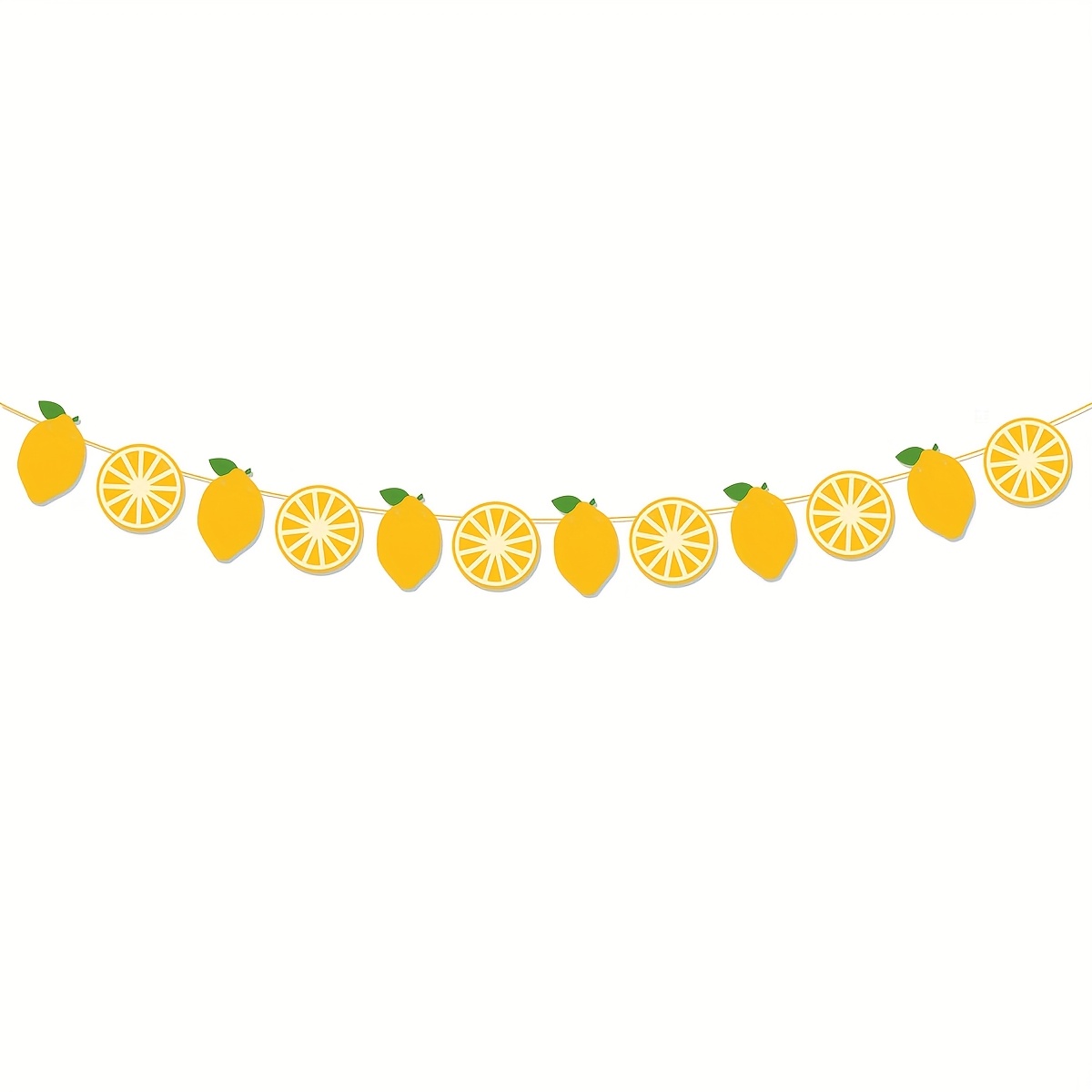 Lemon Theme Garland Banner Banner For Home Decor, Birthday, Baby Shower, Summer Lemon Decoration Garland 1 Pack