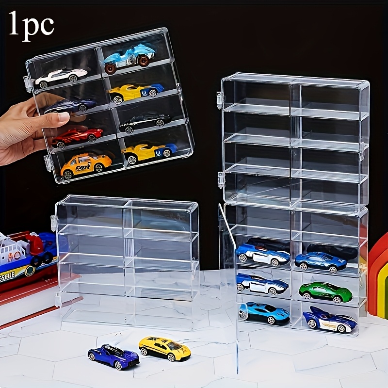 

Car Display Case, 8- Clear Organizer, Dustproof Collectible , Plastic , , Universal , No Needed - 1pc