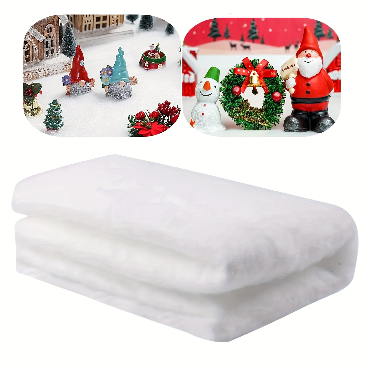 

80cm/300cm Christmas Artificial Snow Blanket - Soft And Fluffy For Decorating Christmas Trees, Dresses, Tablecloths And More