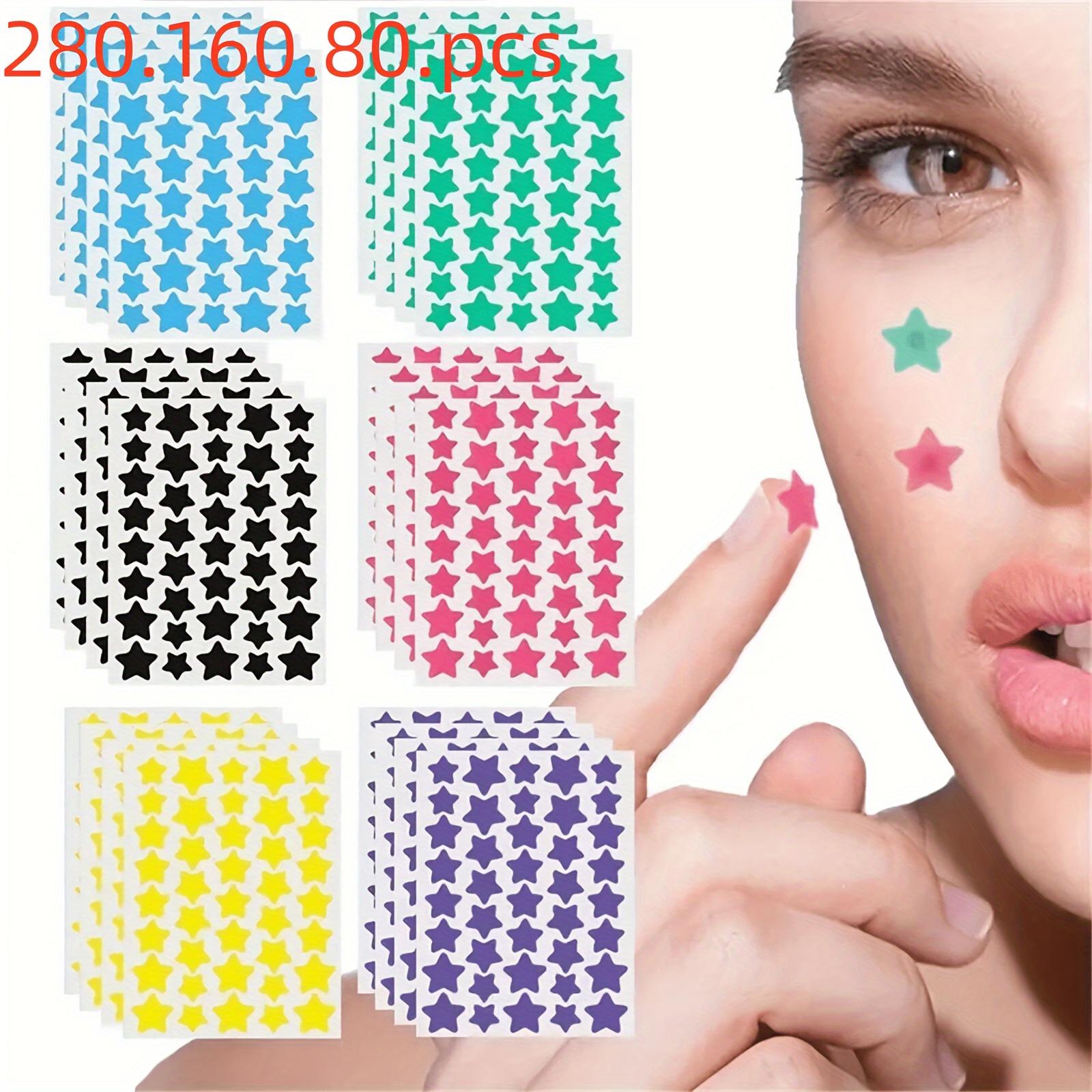 

560/280/160/80/40 Christmas Decoration Stickers, Decoration Stickers (1 Sheet Per Color), For Decoration Only (not For Makeup)