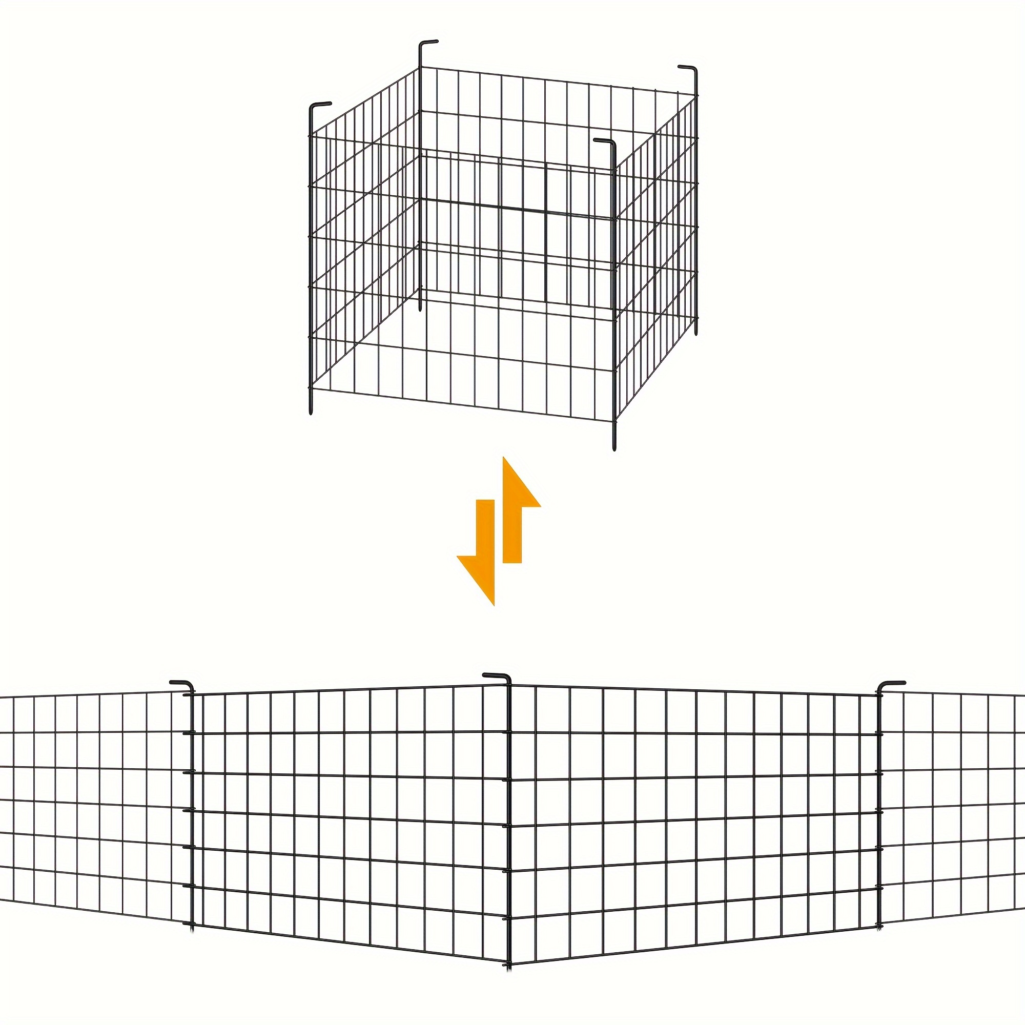 

4 Pack Decorative Garden Fence Outdoor 24in (h) X 10ft (l)