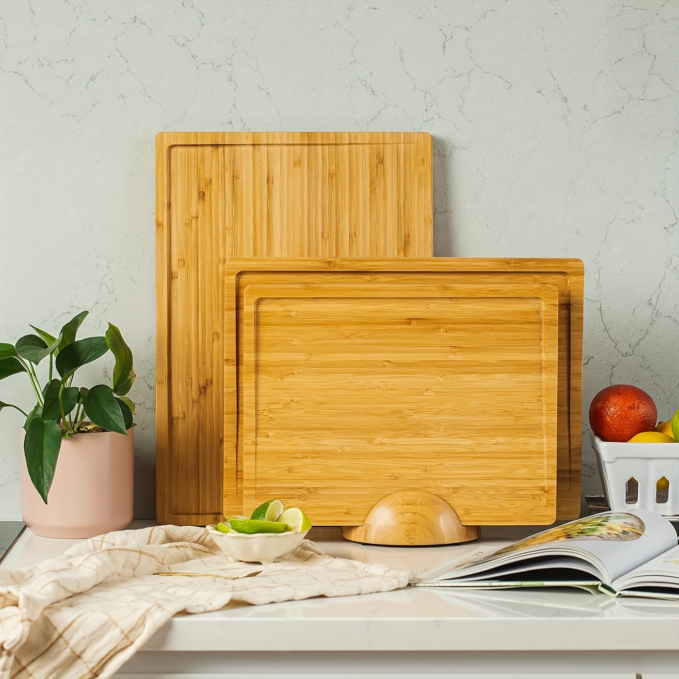 

Wooden Cutting Boards For Kitchen - Bamboo Cutting Board Set With Holder, Wood Cutting Board Set, Cutting Board Wood, Wooden Chopping Board, Wooden Cutting Board Set