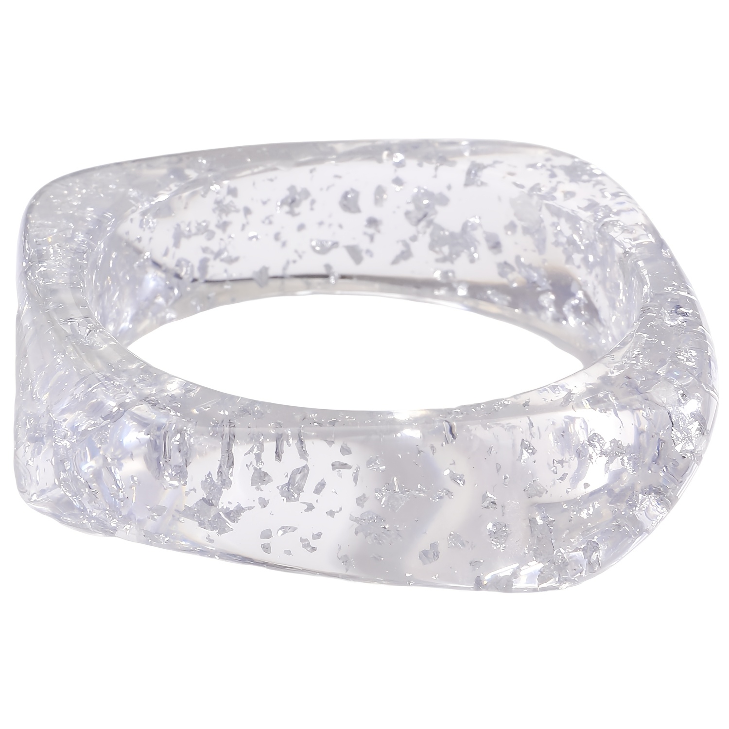 3pc Exaggerated Thick Colored Resin Bangle Bracelet Set