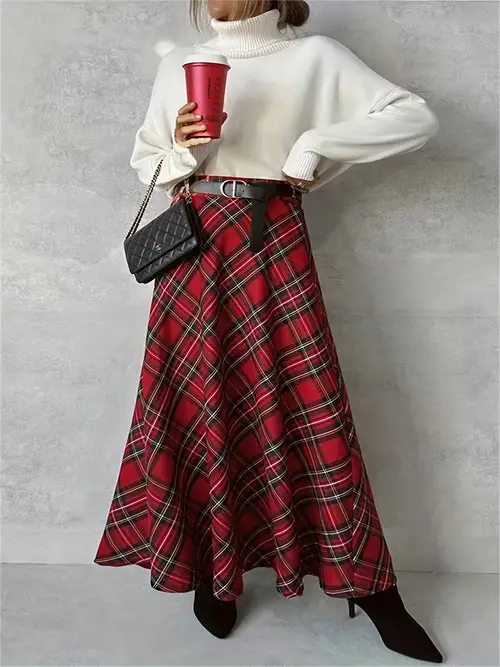 print high waist skirt casual a line maxi skirt for spring summer womens clothing