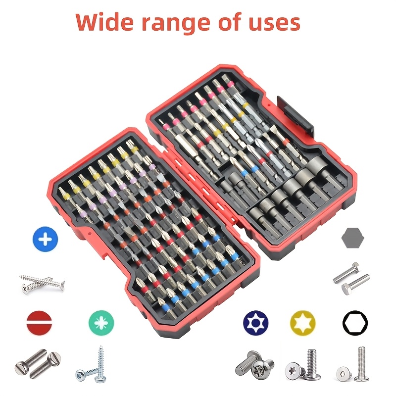 10 Embouts Magnétiques Pour Tournevis – Fente, PH2 Et Hex – 100 Mm, Acier