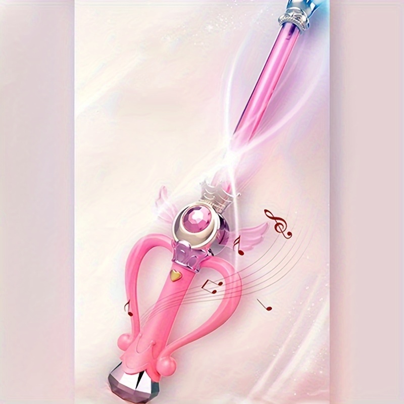 fairy wand toy for children with led lights girls glowing sword for role play halloween christmas party accessories ideal birthday gift for ages 3 8 batteries not included details 2