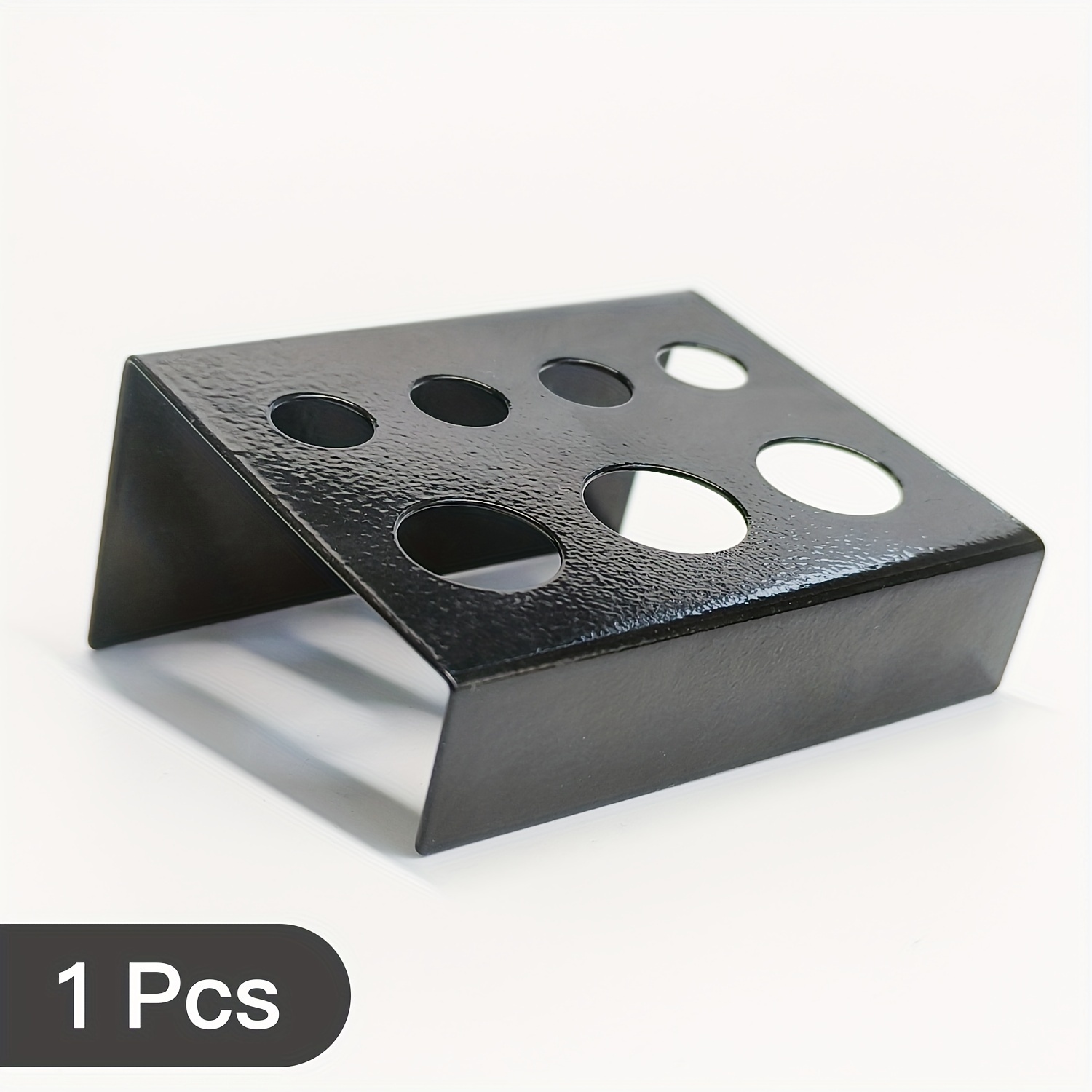 Image of 1/2pcs Tattoo Holder, Tattoo Holder With 7 Compartments Stainless Steel Black Matte Holder Tattoo Pigment Ink Cup Holder, Tattoo Machine Holder For Tattoo Beginners And