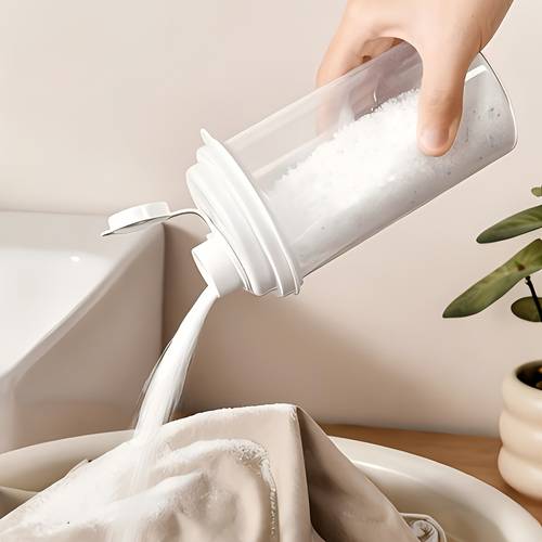 1pc pe pp plastic washing powder dispenser bottle with dispenser lid travel sized container multi dose opening for laundry soap dishwasher jar 500ml for the