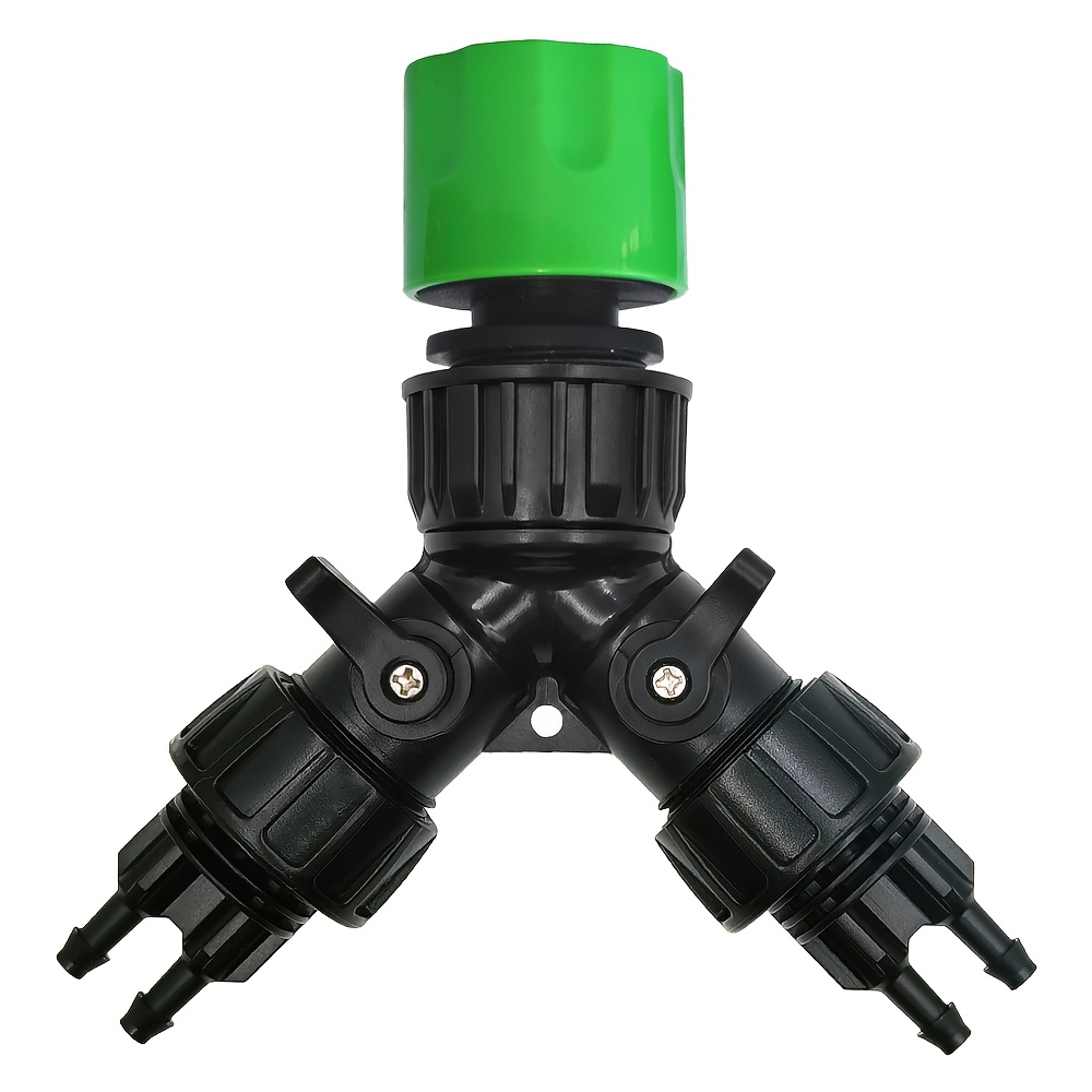 Drip Irrigation Tap Adapter Splitter For Garden 1/4'' Hose Automatic Watering System Kit Bonsai Pot Plant Greenhouse