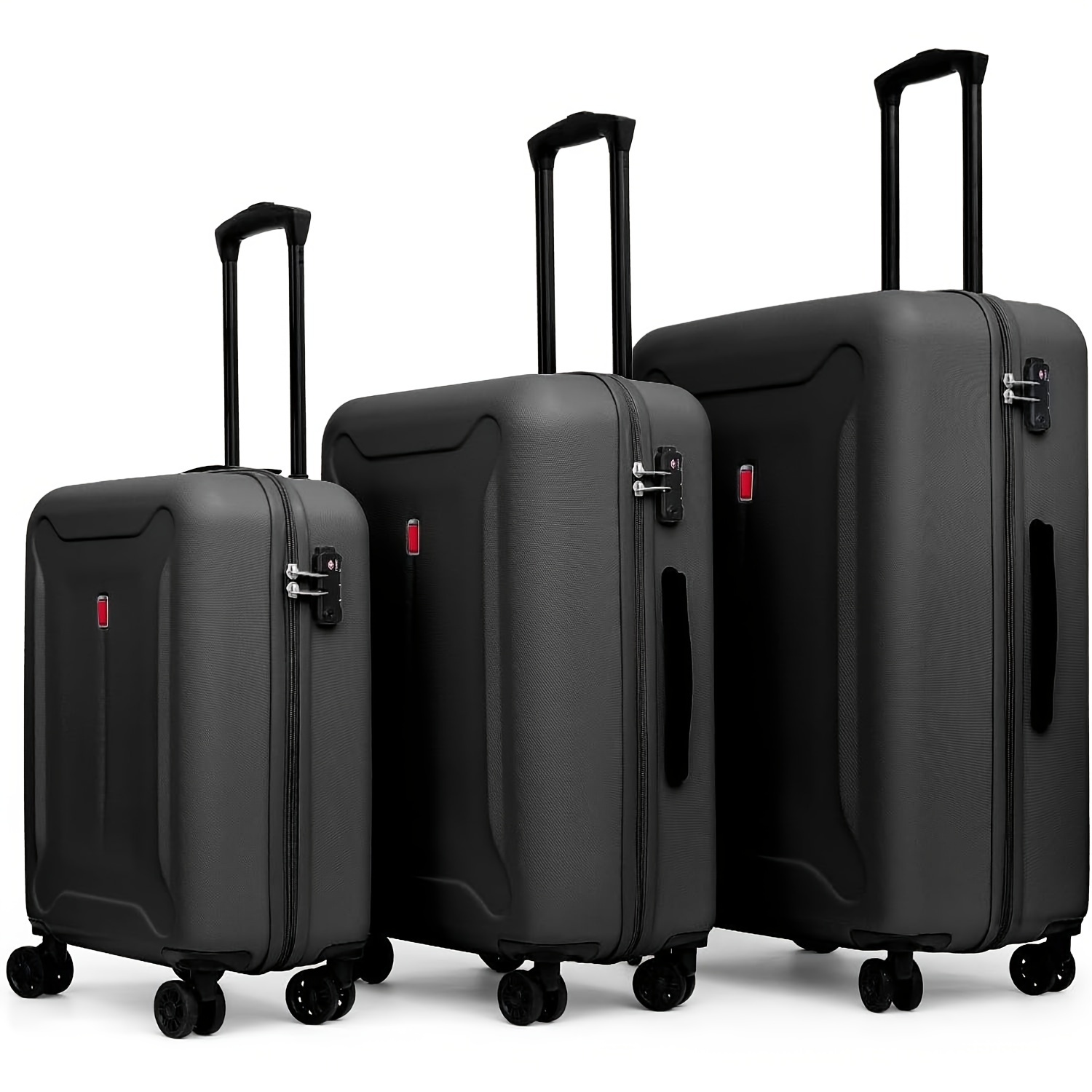 

3 Piece Hardshell Suitcase Set Lightweight Travel Luggage With Tsa Approved Spinner Wheels