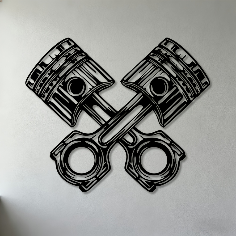 TEMU 2d Flat - 1pc, Two-dimensional Wall Sculptures Featuring , Ideal For Decorating Garages, , Man Caves, And Home Offices