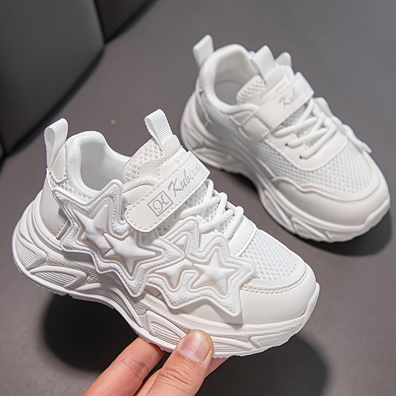 Girls' Sports Shoes, Boys' Mesh Breathable Dad Shoes, Kids' Soft Sole  Running Shoes, Fashion Sneakers for Middle and Older Kids