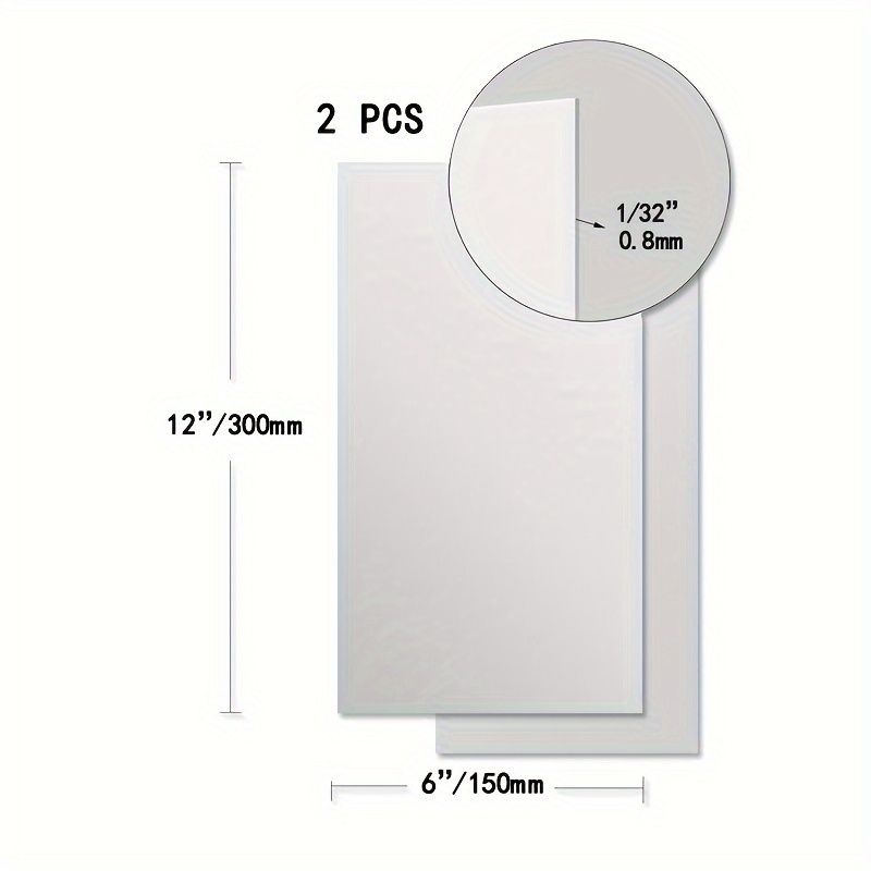 4PCS 430 Stainless Steel Sheets - 4" X 8" X 1/32" (0.8mm) Metal Plates For Crafts, Magnets, & DIY Projects - View #13