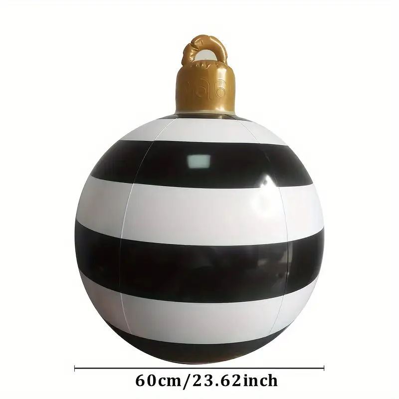 Boule de Noël gonflable géante de 60 cm, boule de décoration de Boule de Noël gonflable géante de 60 cm, boule de décoration de