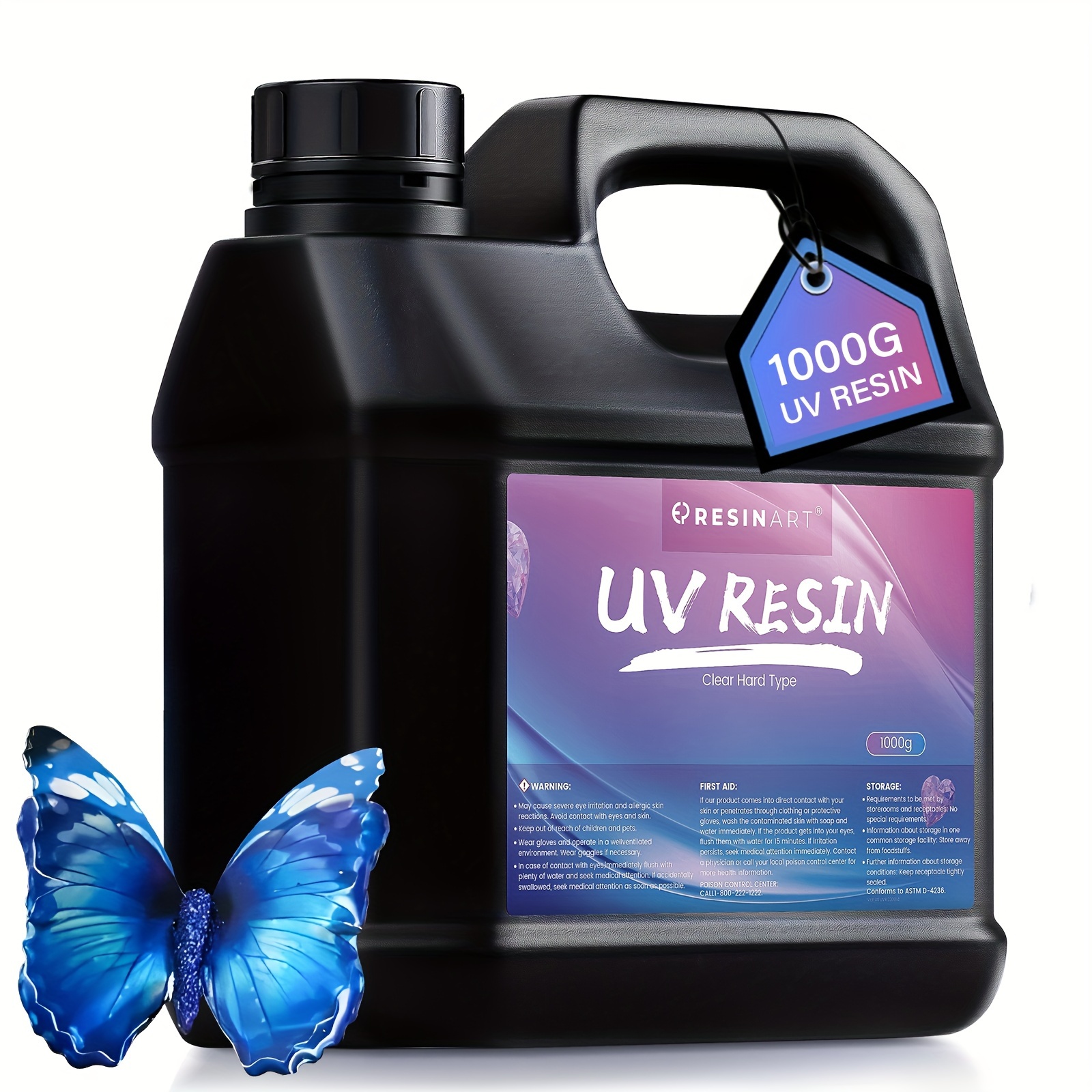 

Uv 1000g, Clear Epoxy , Low Odor Cure Activated For Jewelry , Diy Decoration, , Casting And