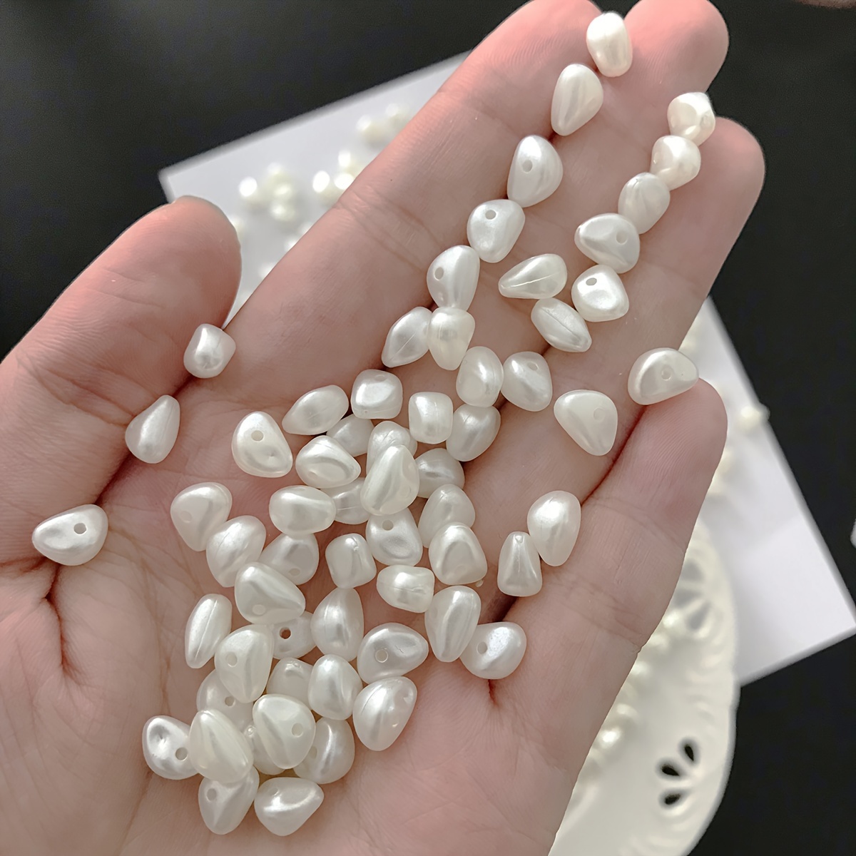 100pcs Unique Acrylic Beads For Making - Perfect For Handcrafted Earrings, Studs & Hairpins, Jewelry Making Supplies