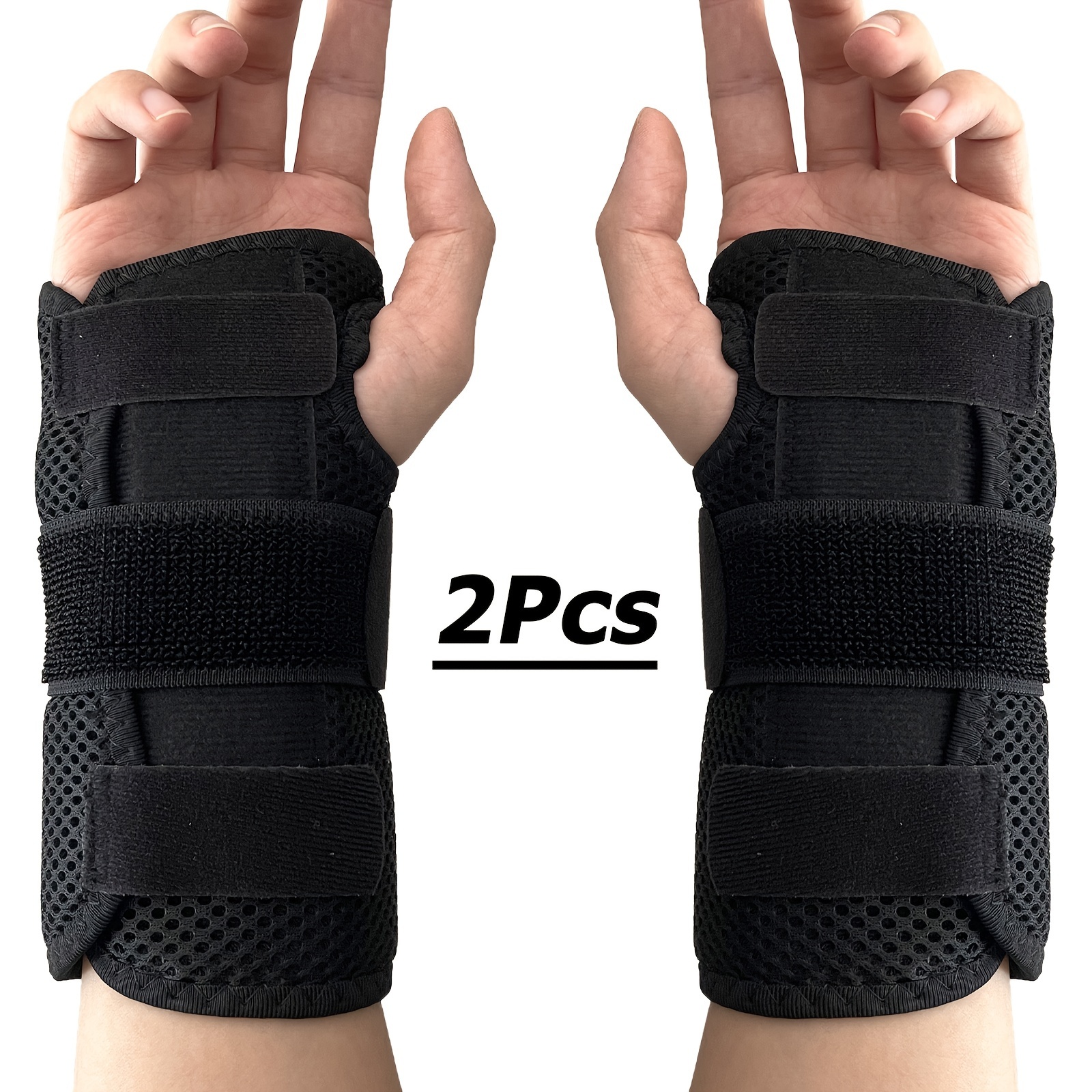 1 Pair Dual-plate Wrist Brace With Triple Fixation - Sturdy Support, , Daily , Ideal For Sports & Everyday , Perfect Gift For Birthday, Mother's Day, And Father's Day