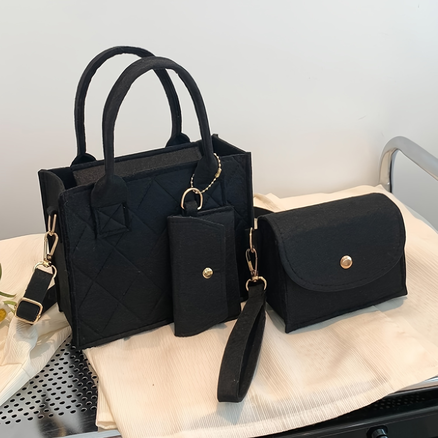 

3 Pcs Set Handbags For Women Shoulder Crossbody