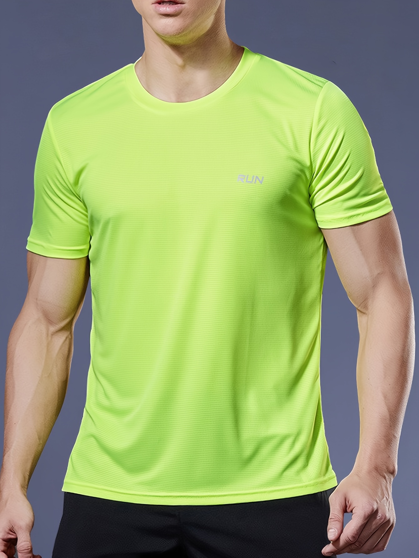 Tshirt Fitness Homme - Teeshirt manches courtes vert - Vêtements
