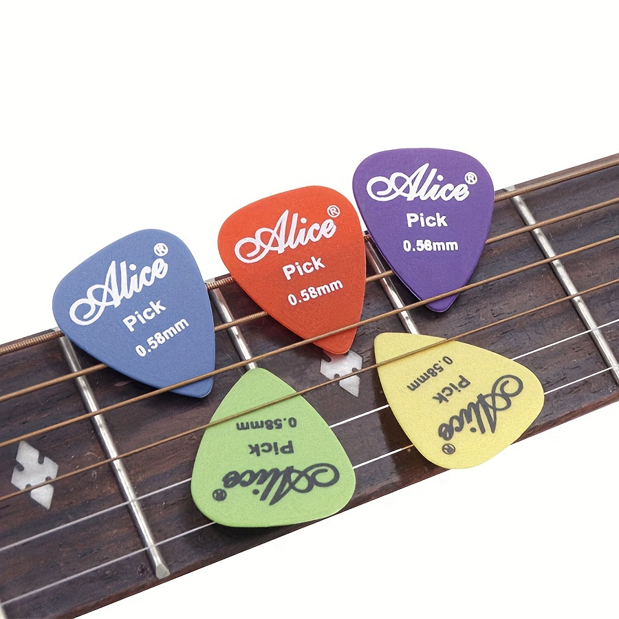 Lot De 10 Médiators Guitare 0.46mm + 1 Support | Couleurs Assorties | Pour Débutants Et Enfants | Guitare Acoustique, électrique, Basse