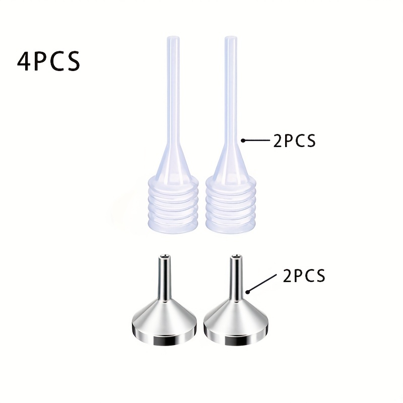 Set Of 4 Or 8pcs, Metal Funnel And Plastic Spring Dropper Specifically Designed For Perfumes And Essential Oils, To Fill Liquid Products, Convenient To Use And Carry