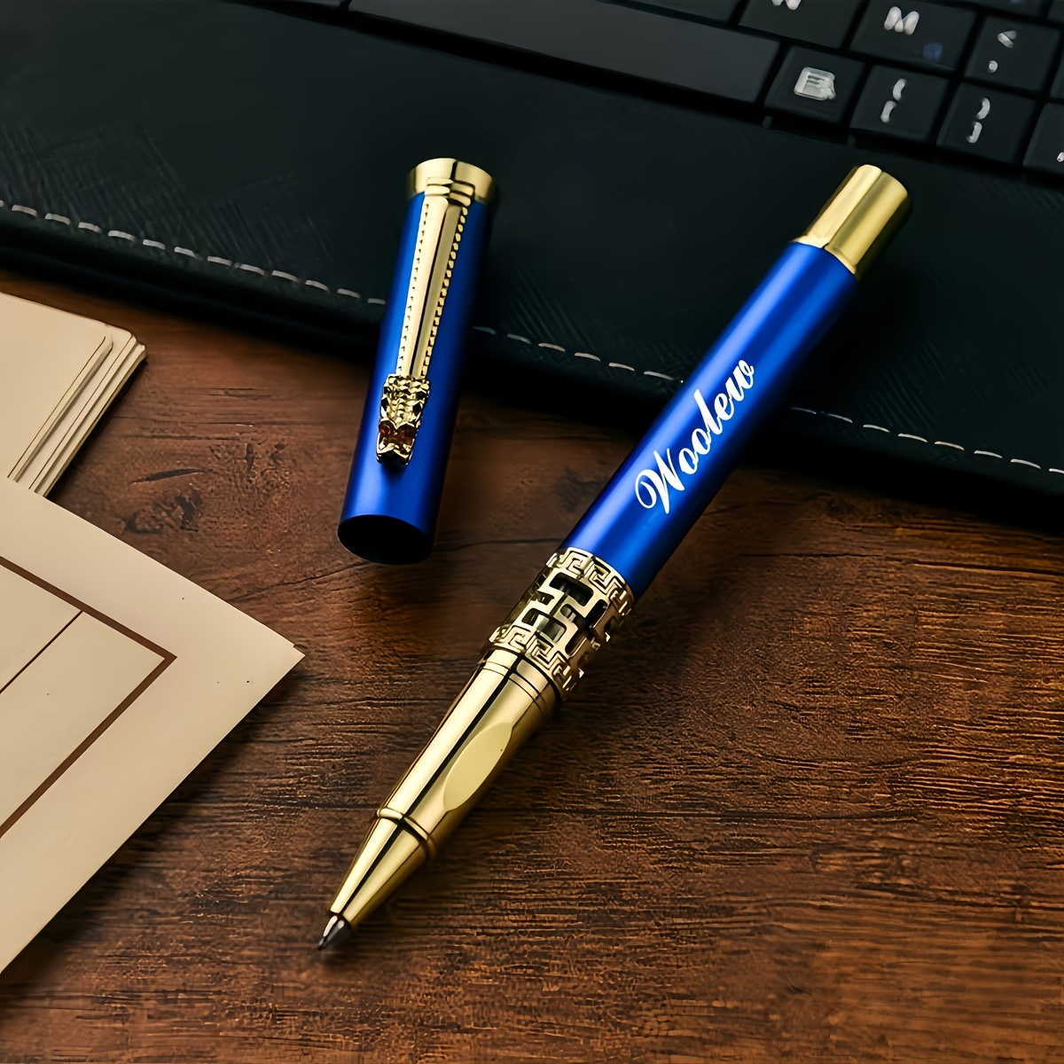 E-shop ., Metall Graviertes High-End Gelstift, Geeignet für Männer und Frauen, Hochwertiges Bürogeschenk, Feiertagsgeschenk, Gravurtechnologie 0.5,