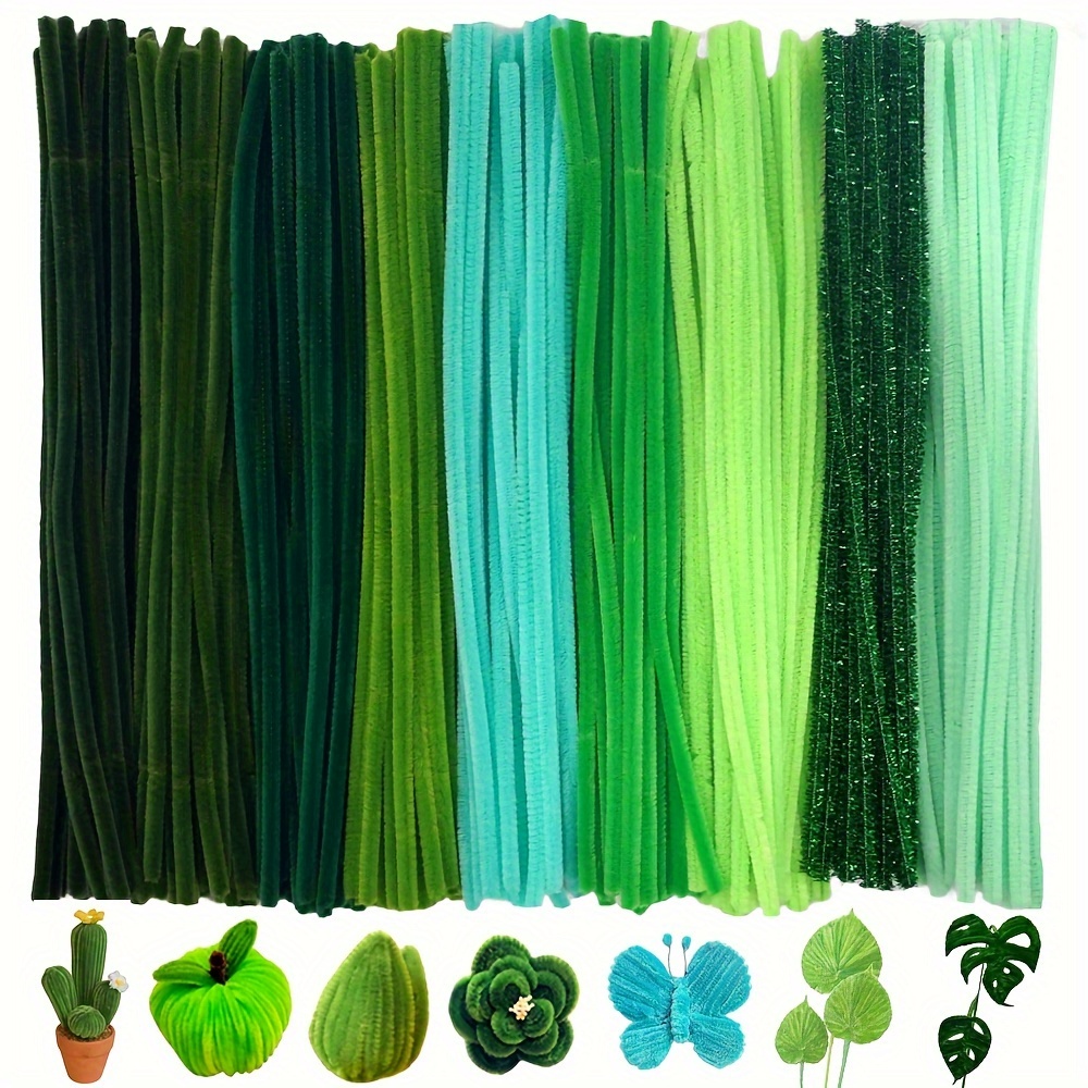 

200pcs Pipe Cleaner Craft Army Green Pipe Cleaner For Craft Foldable Chenille Rod Pipe Cleaner, Christmas Craft Pipe Cleaner For Diy Craft And Cleaning, Chenille Stems