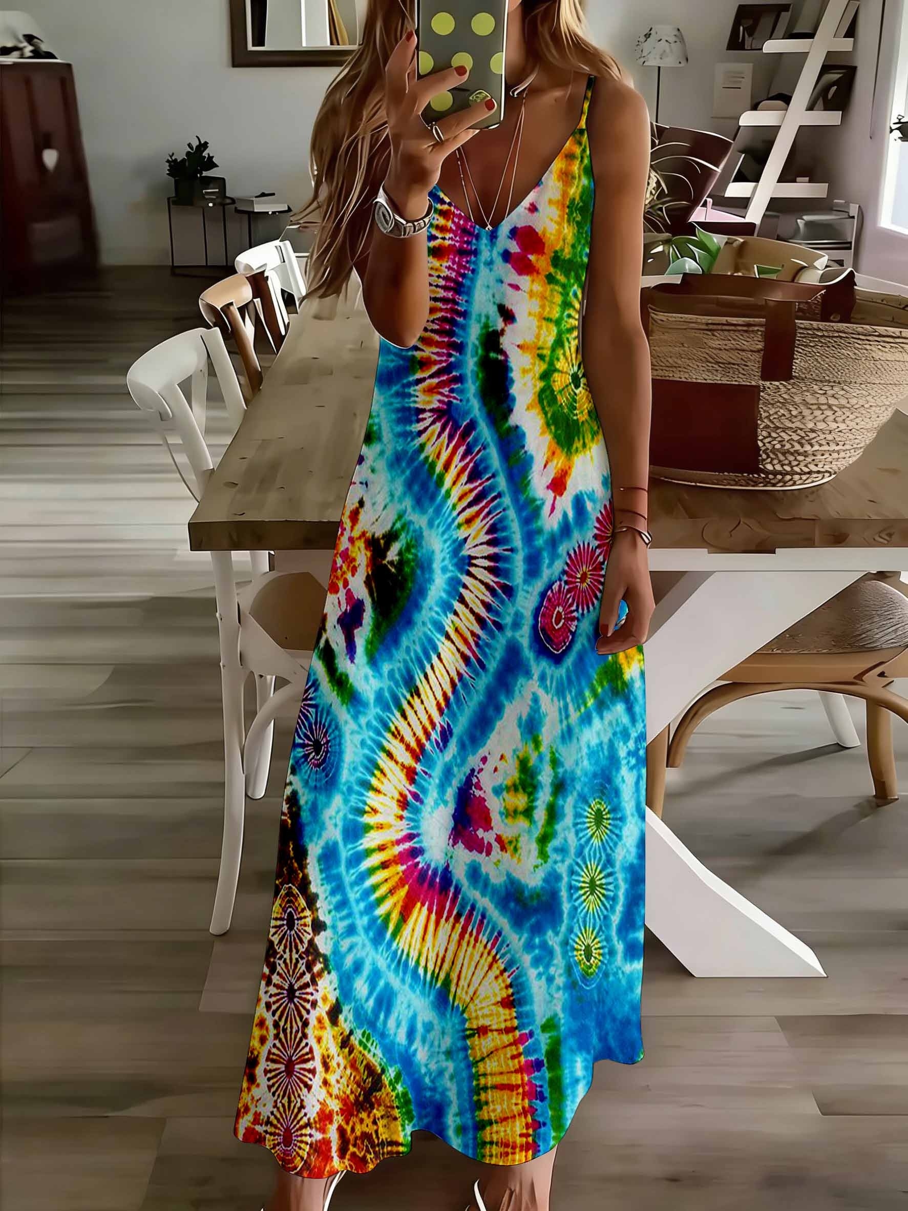 green emerald velvet dress Tie Dye Infinity Halter Dress