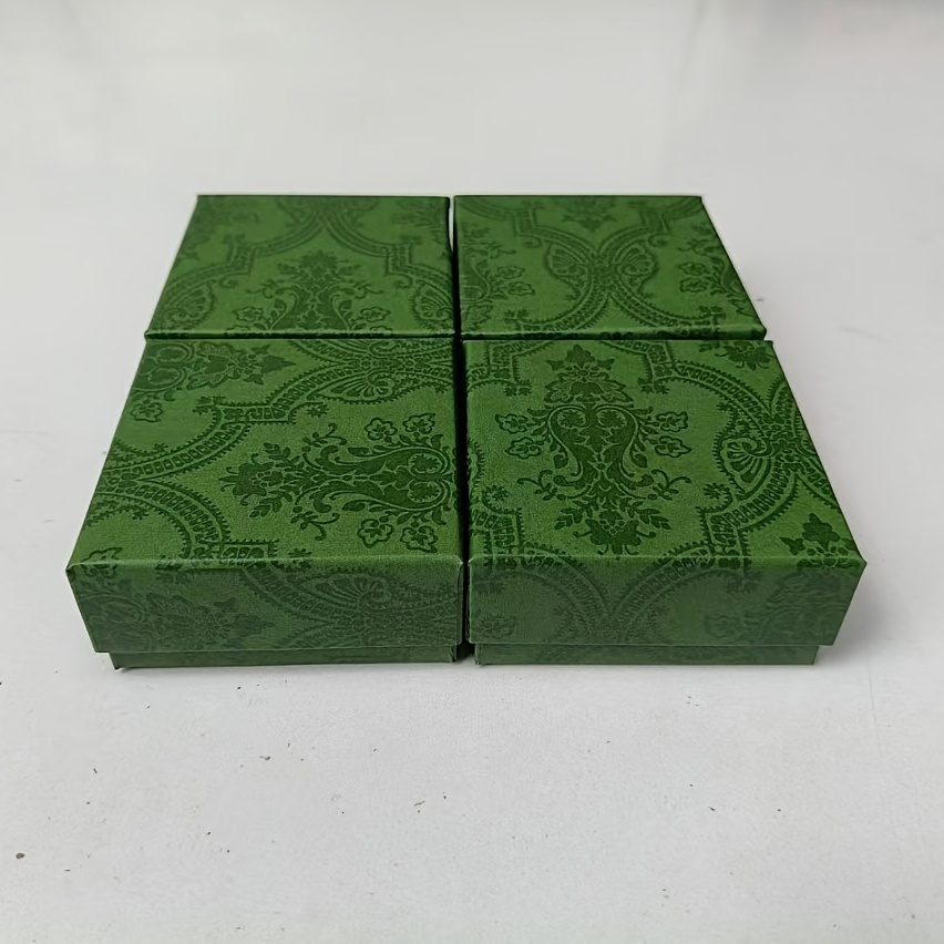 

12pcs Vintage Green Jewelry Gift Boxes With - Ideal For Storing And Displaying Earrings, Rings, Necklaces, And Bracelets